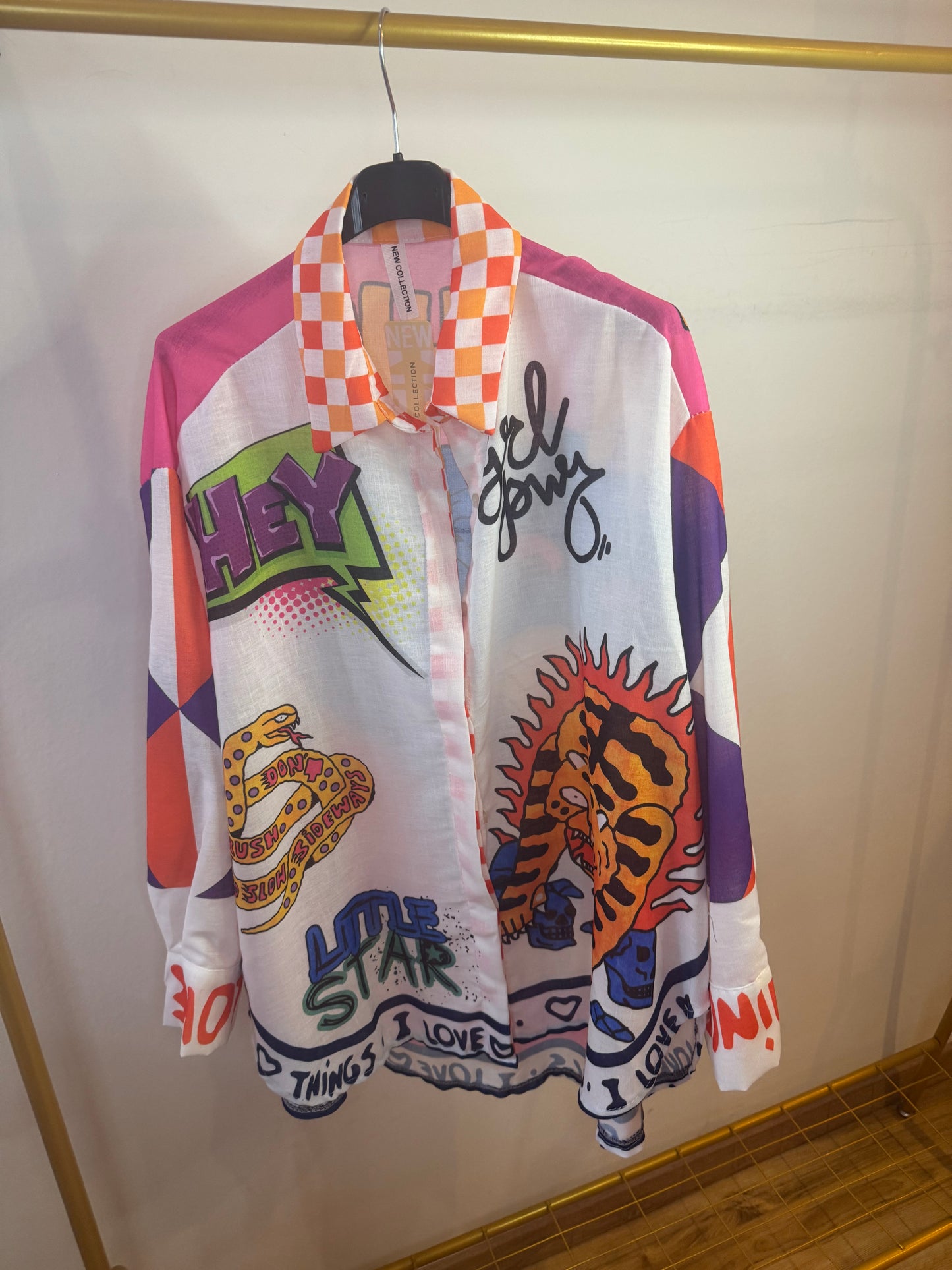 Cartoon multi colour blouse