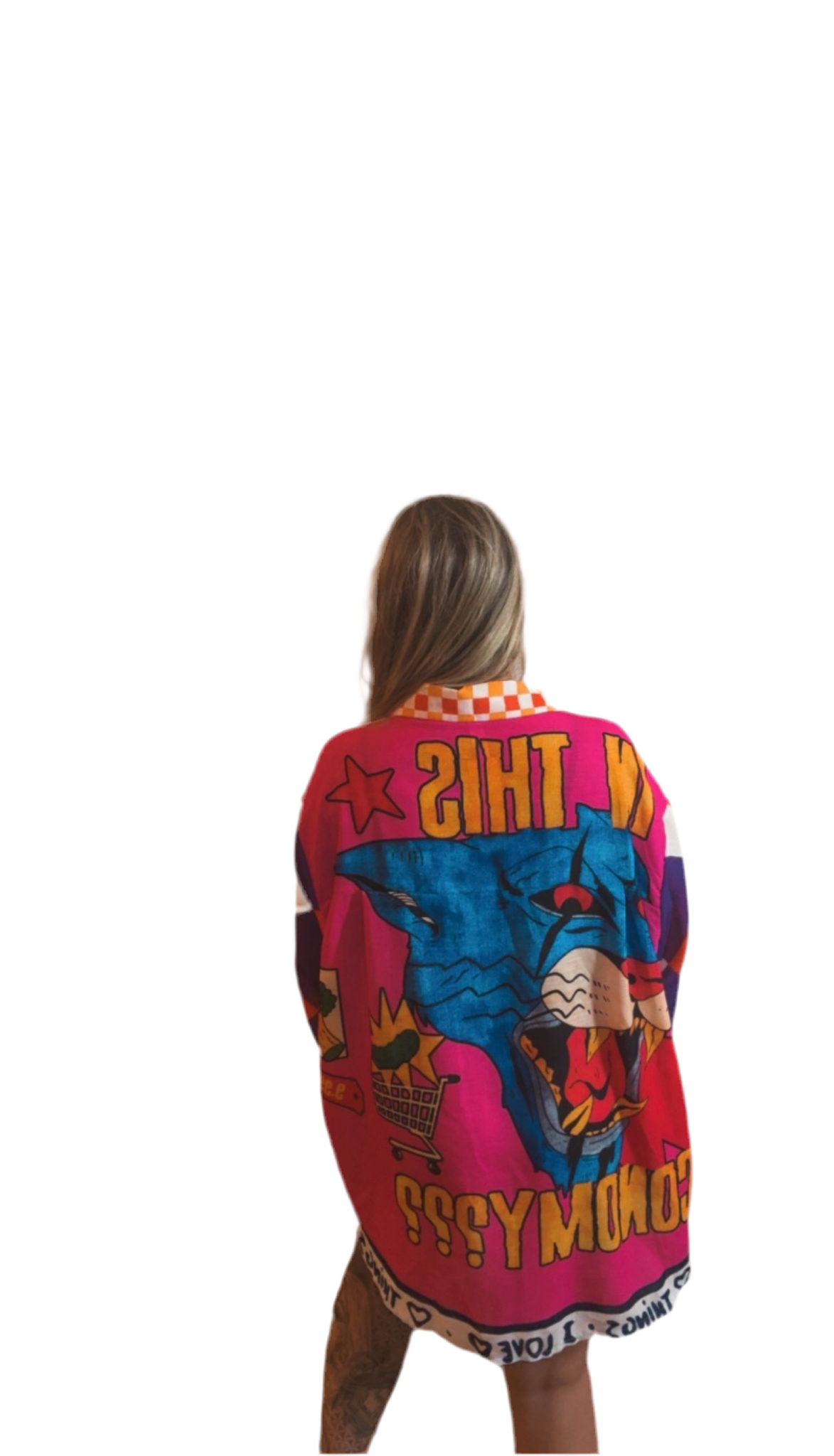 Cartoon multi colour blouse
