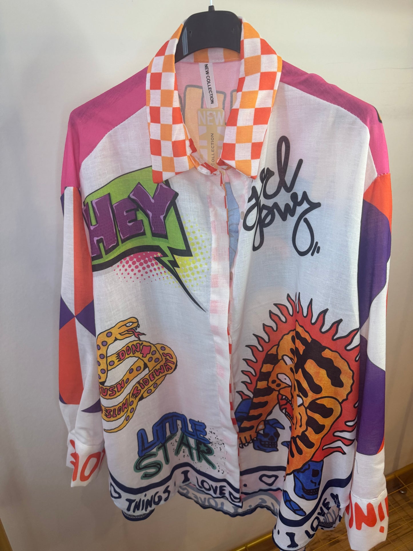 Cartoon multi colour blouse