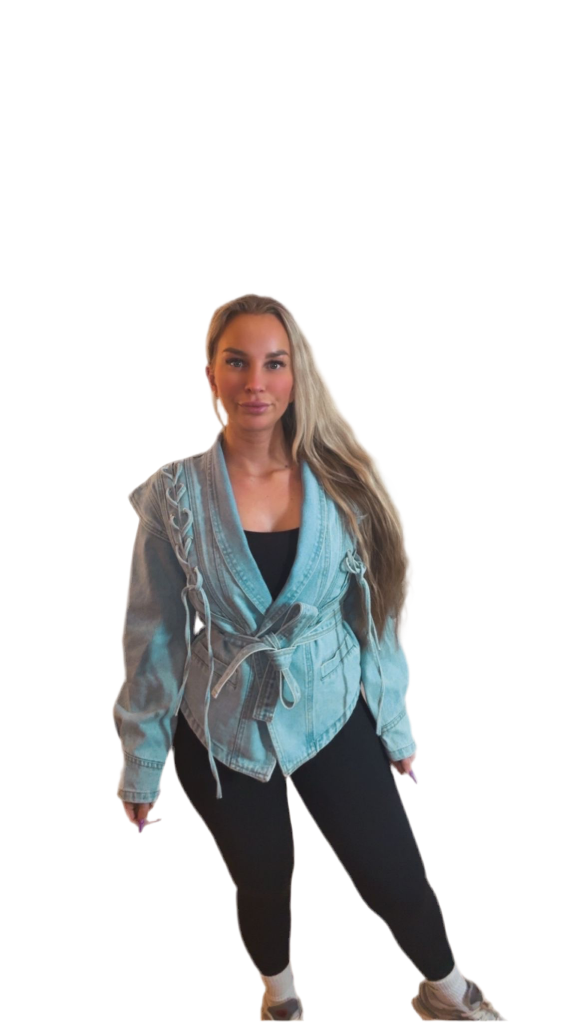 Spijkerjasje laced one size