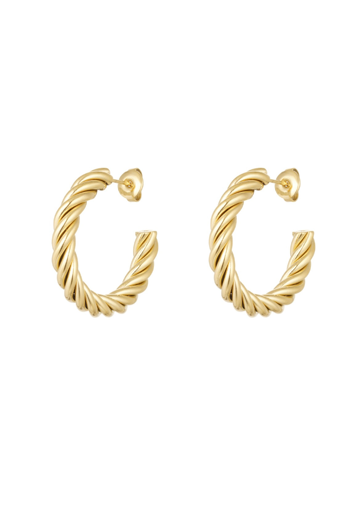 Ringen middel gedraaid goud