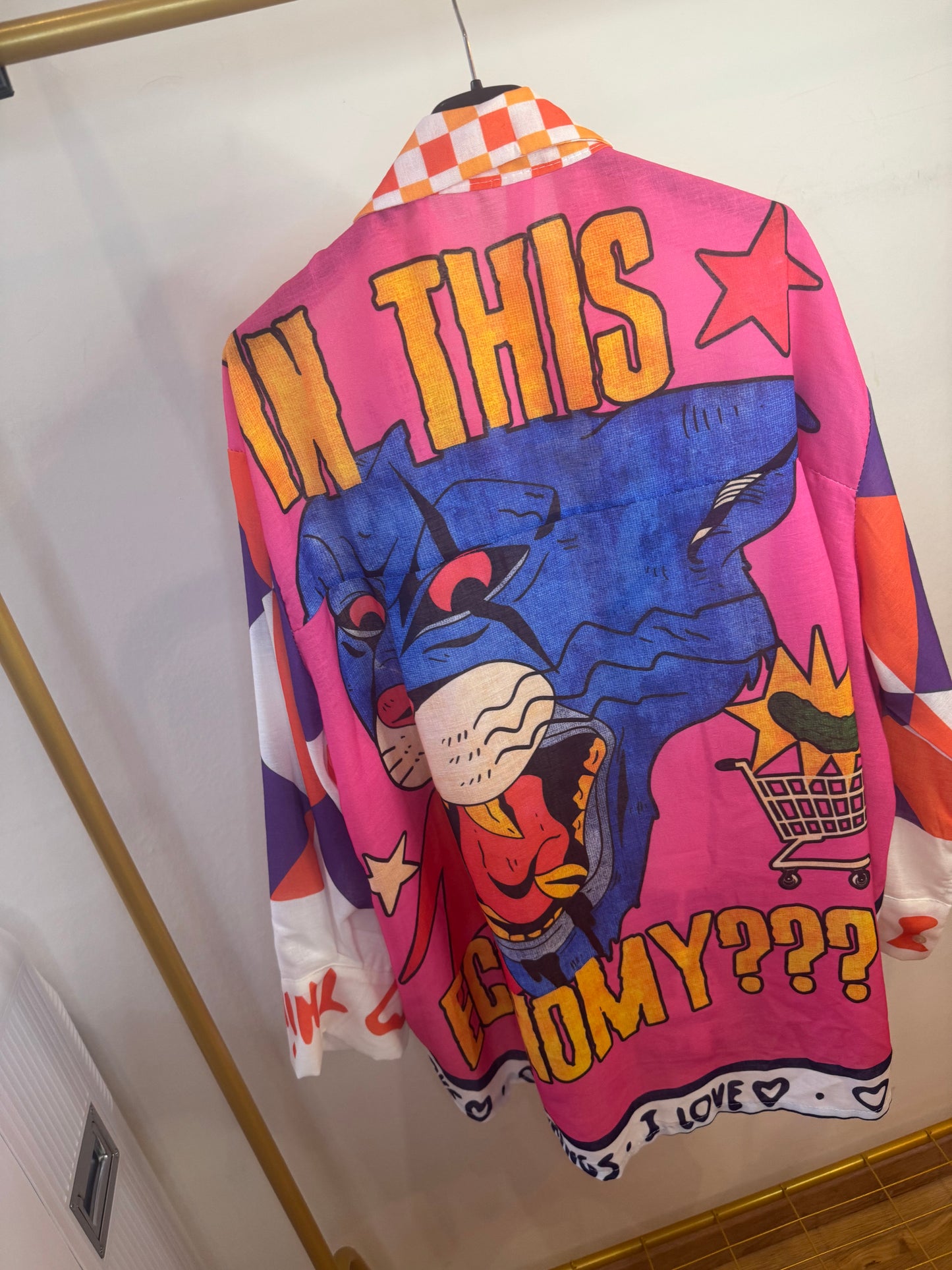 Cartoon multi colour blouse