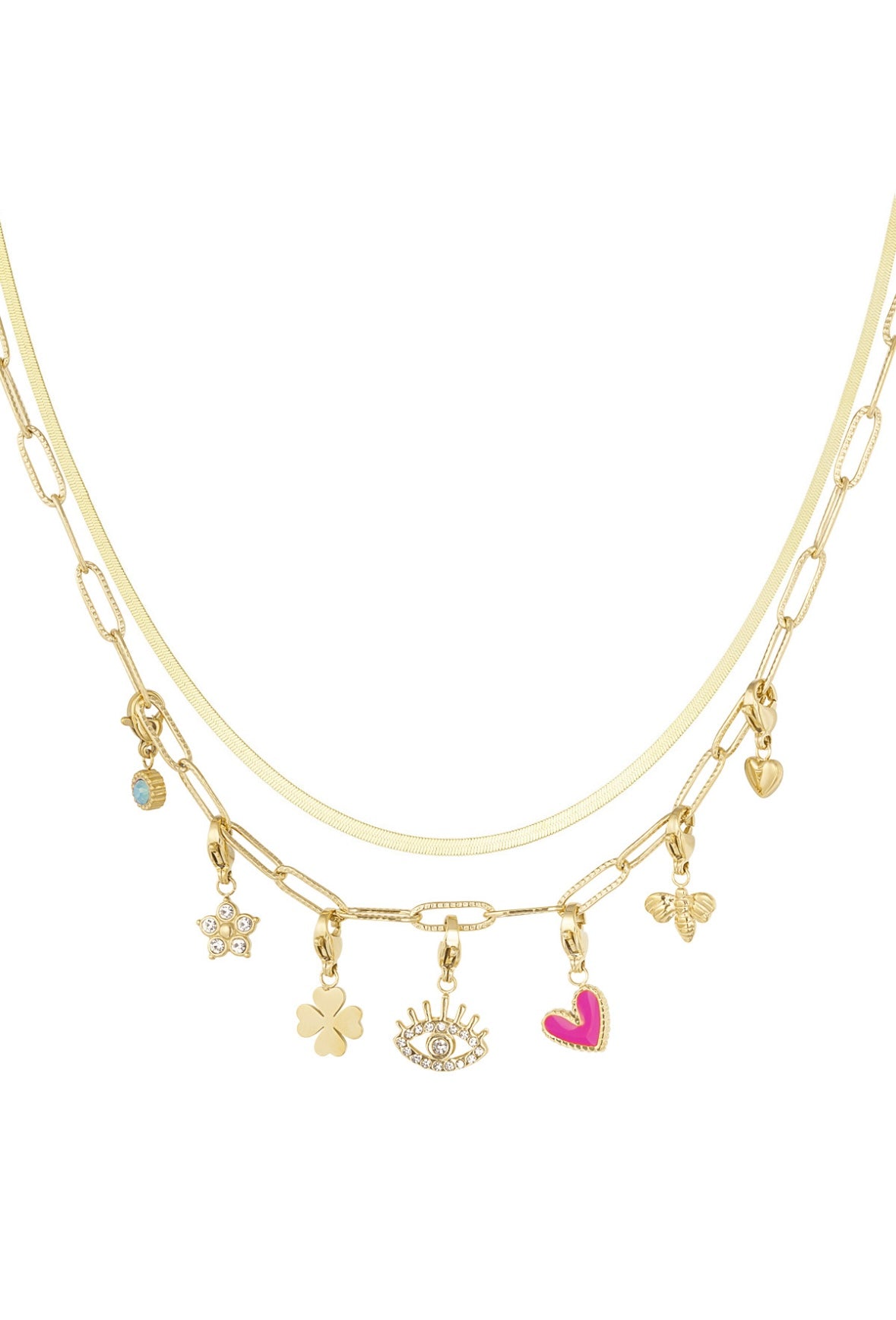 Bedel ketting lovey Dovey goud