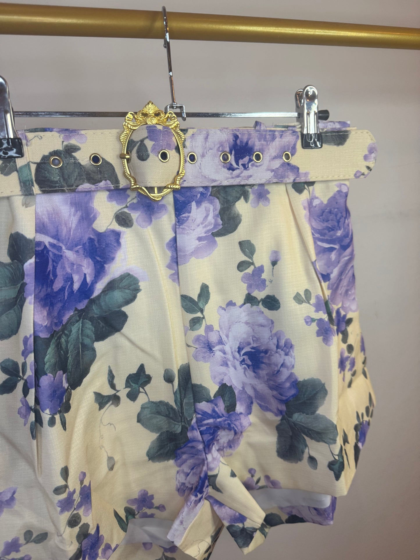 Lilac flower set short en blouse