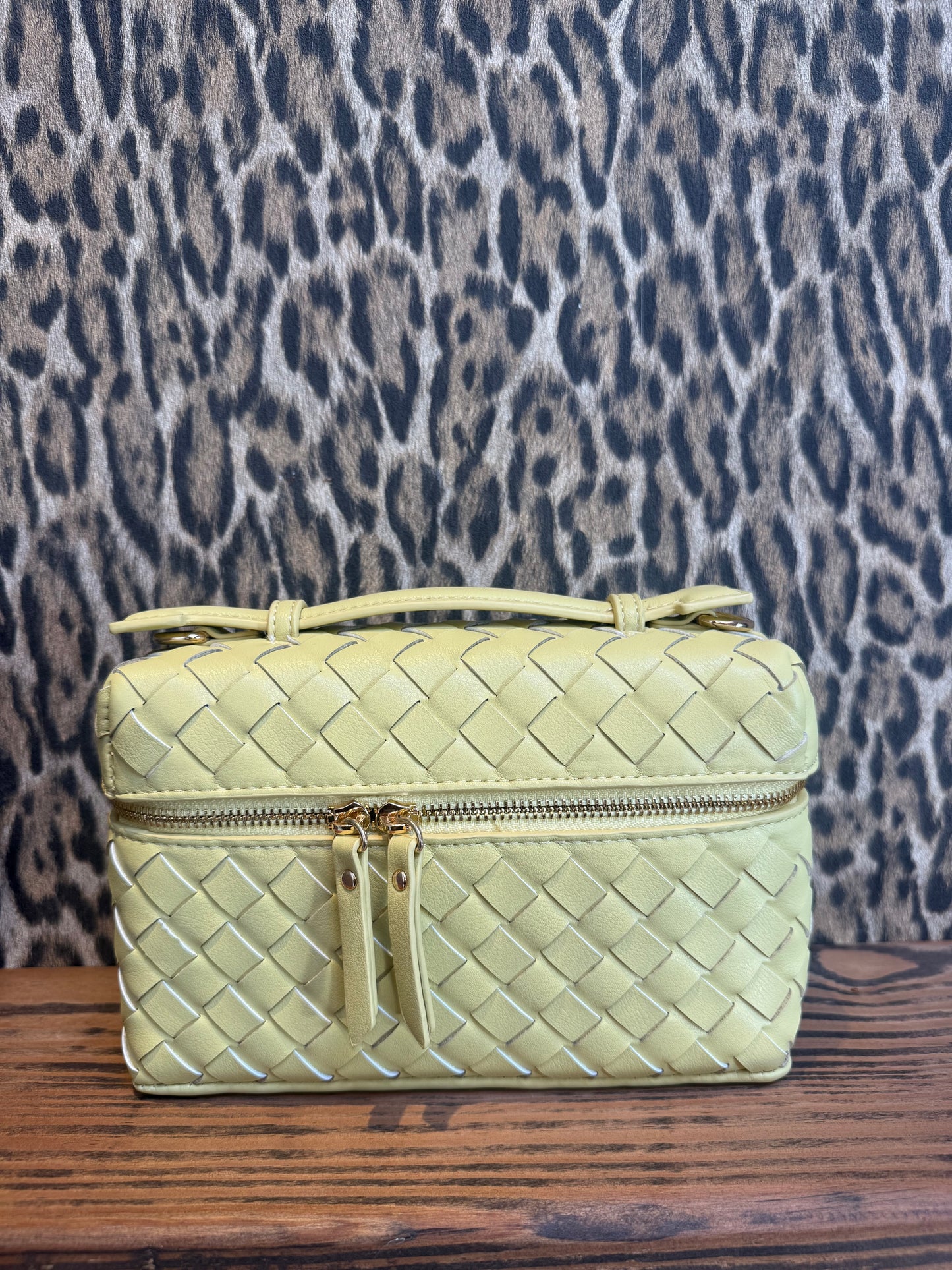Tas “Weave Box” – Lichtgeel