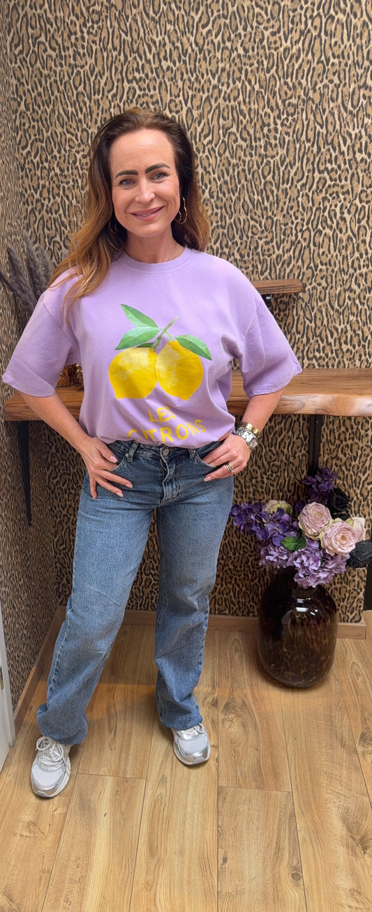 T-shirt “Les Citrons” – Lila