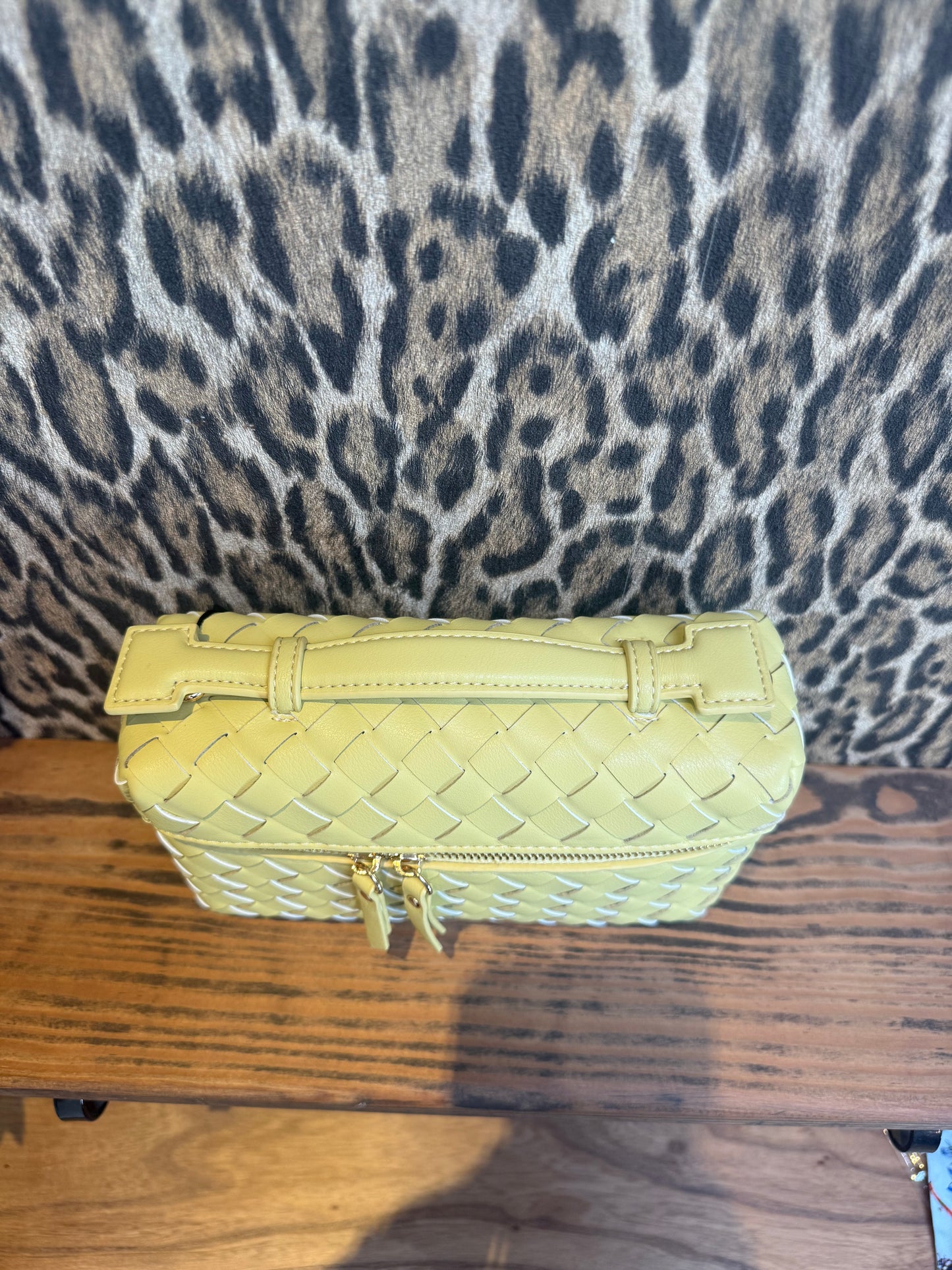 Tas “Weave Box” – Lichtgeel