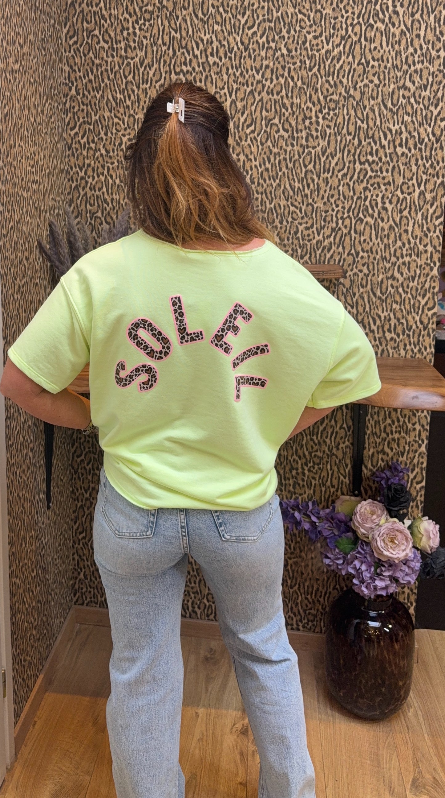 Top “Soleil Leo Vibe” – Lime