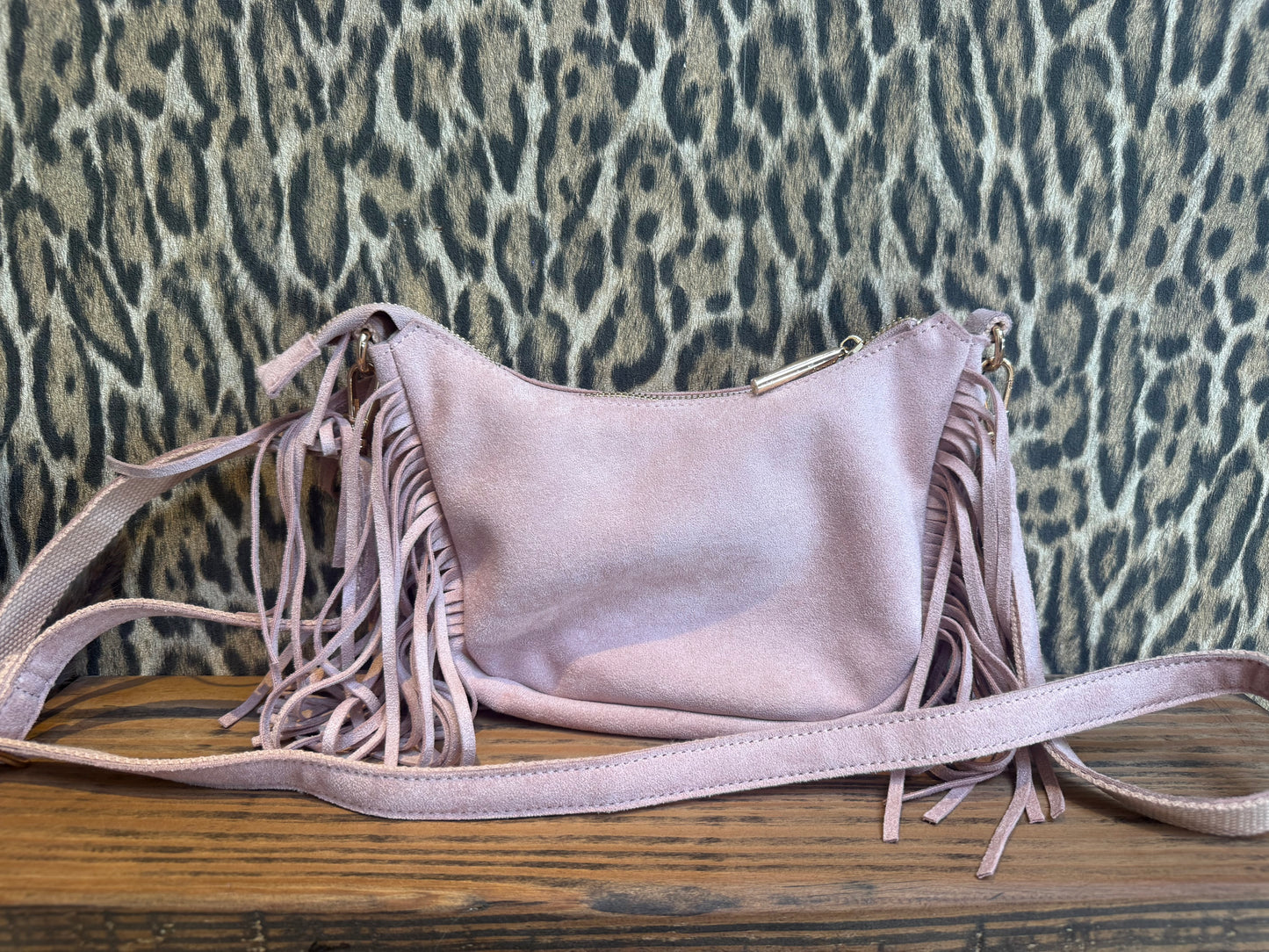 Tas “Boho Fringe” – Roze