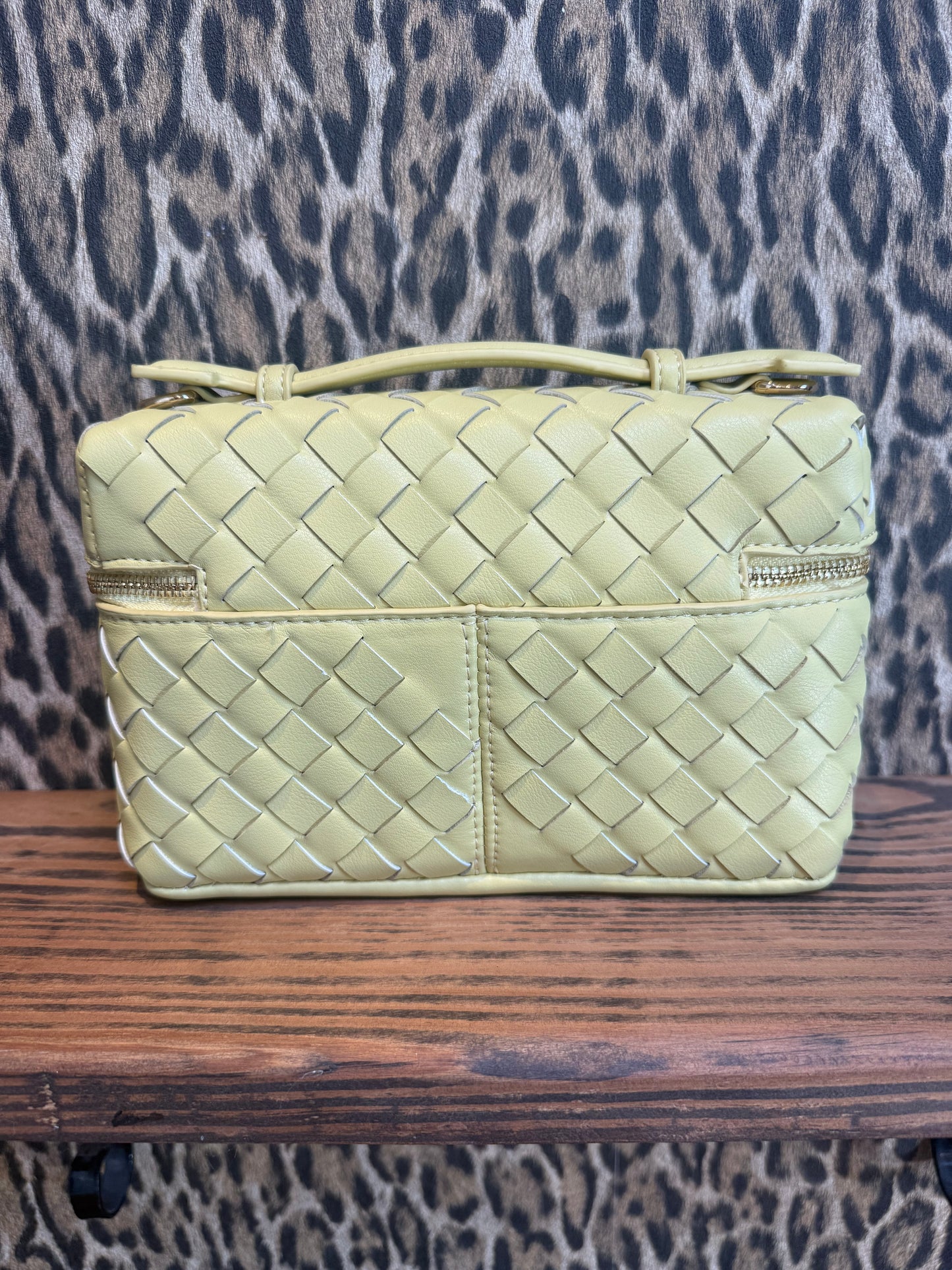 Tas “Weave Box” – Lichtgeel