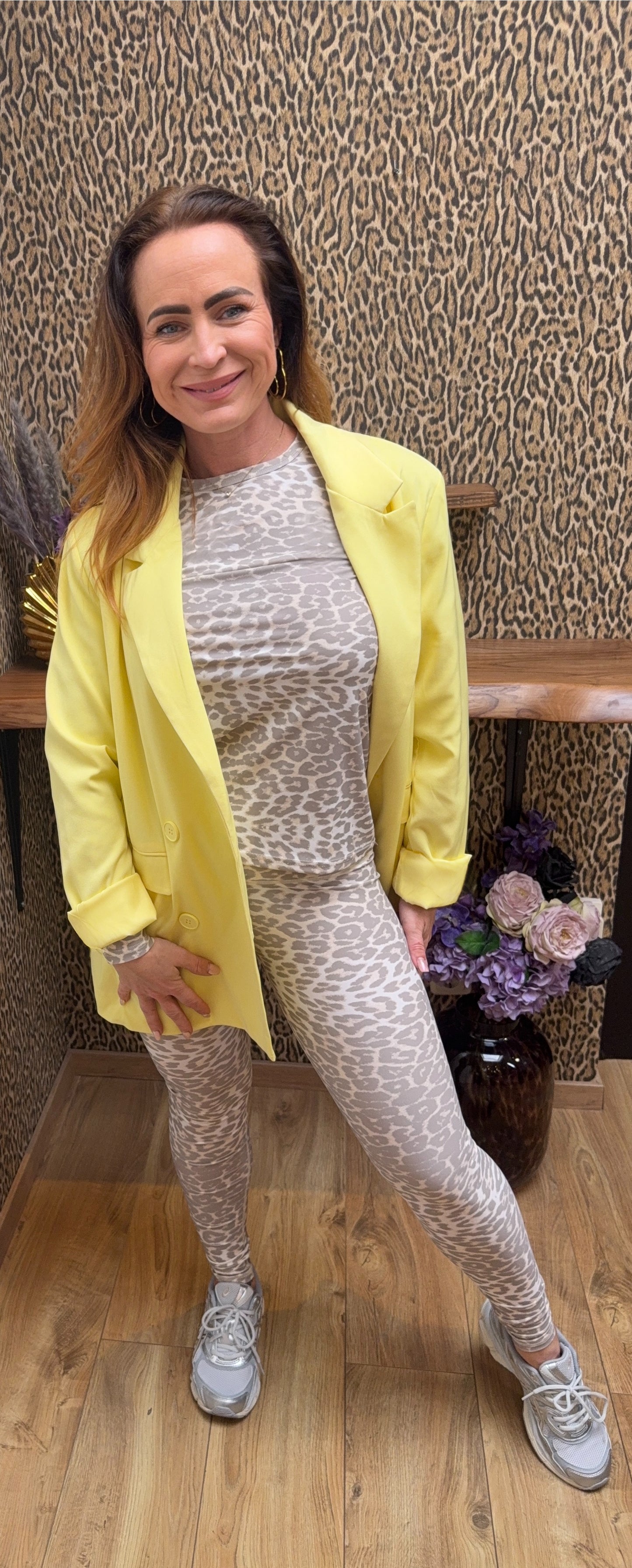 Top “Leopard Chic” – Beige