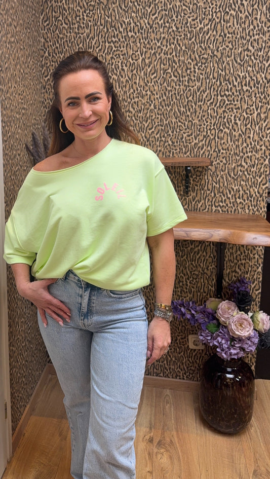 Top “Soleil Leo Vibe” – Lime