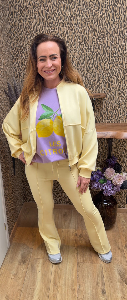 Joggingpak “Soft Lemon” – Geel