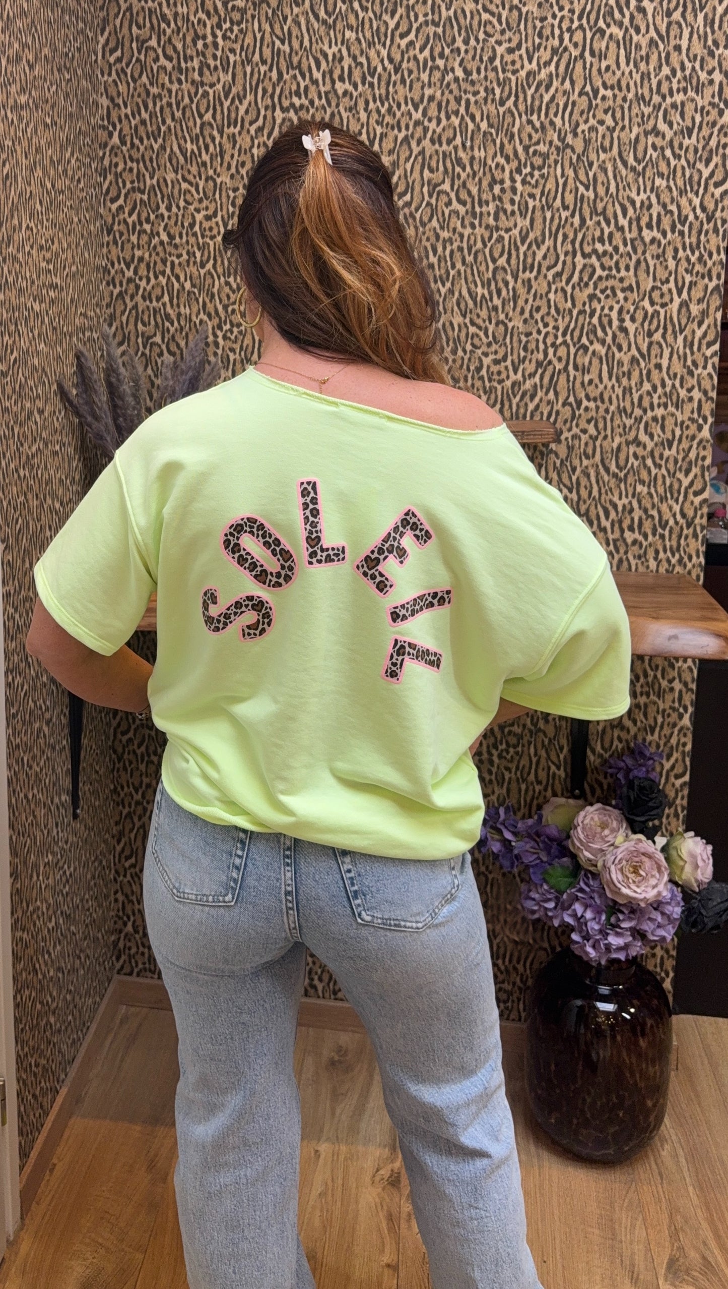 Top “Soleil Leo Vibe” – Lime