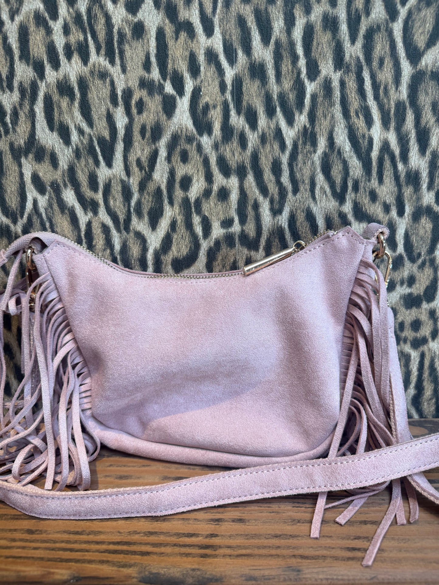 Tas “Boho Fringe” – Roze